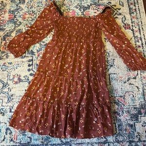 Floral Utility Dress size- L (Juniors)